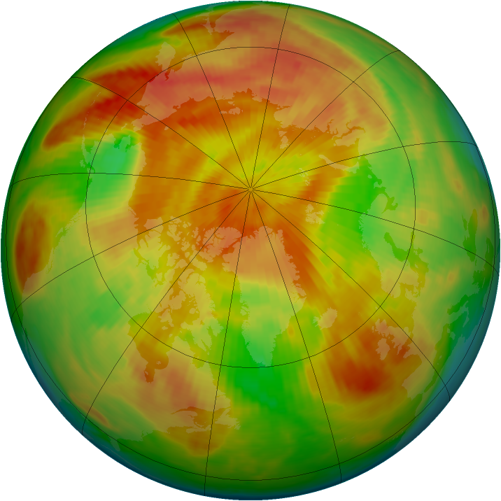 Arctic ozone map for 23 April 1983